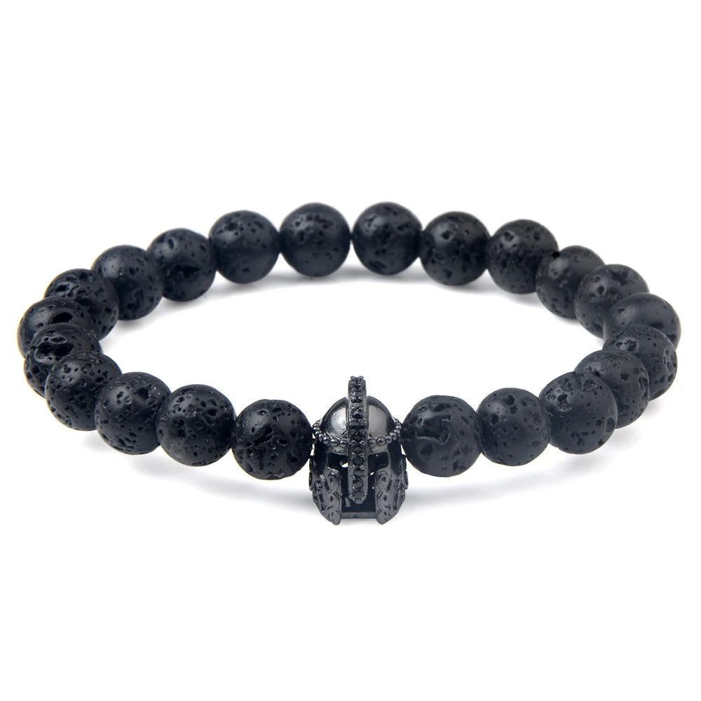 Spartan Lava Stone Bracelet