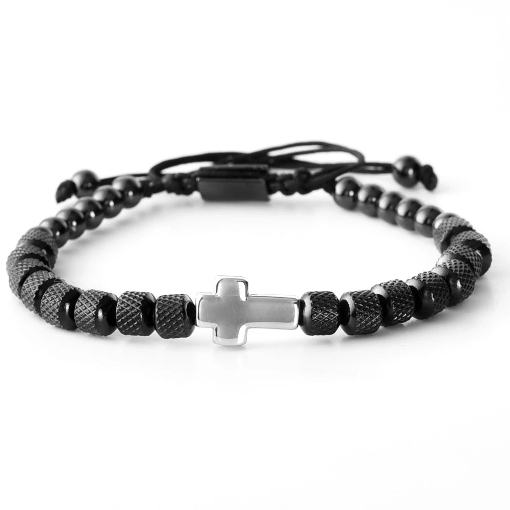Faith Cross Beaded Bracelet