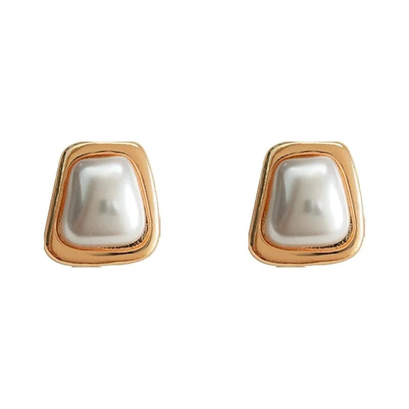 Golden Pearl Studs