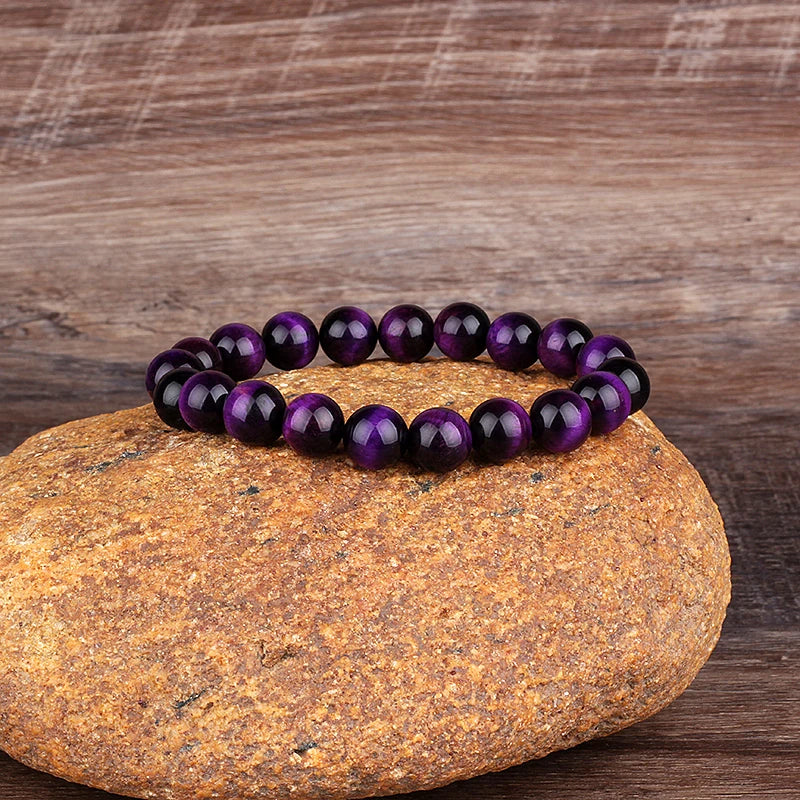 Royal Purple Tiger Eye Bracelet