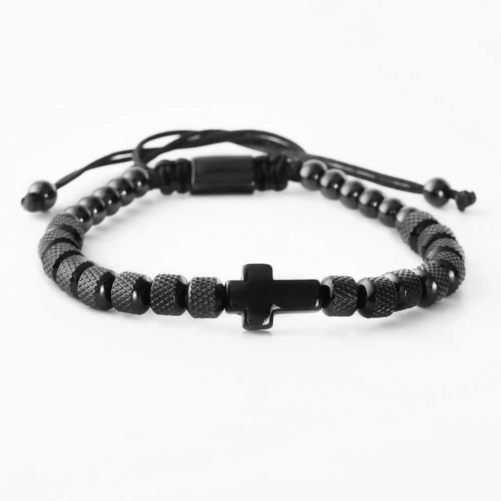 Faith Cross Beaded Bracelet