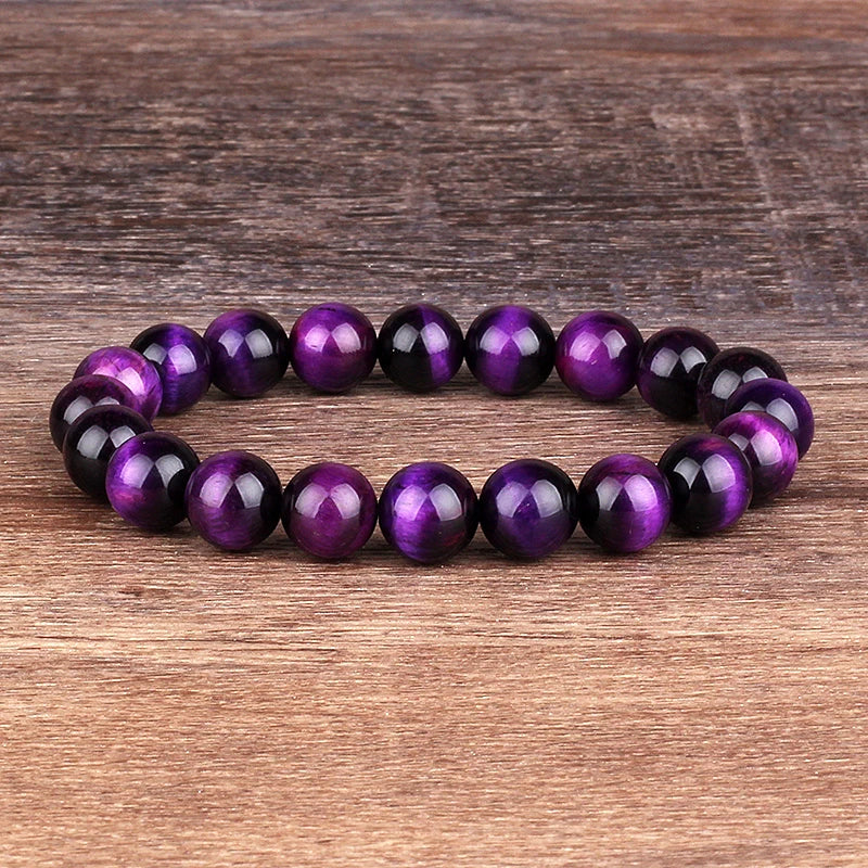 Royal Purple Tiger Eye Bracelet