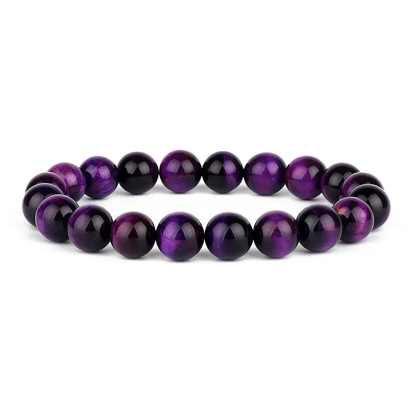 Royal Purple Tiger Eye Bracelet