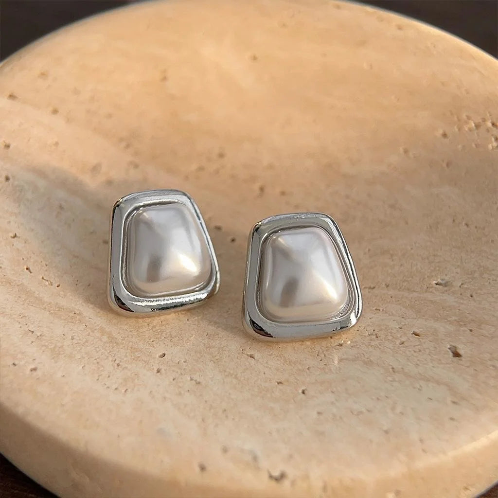 Golden Pearl Studs
