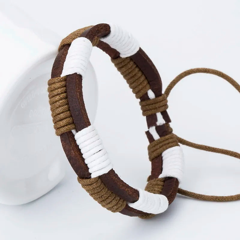 Vintage Leather Wrap Bracelet
