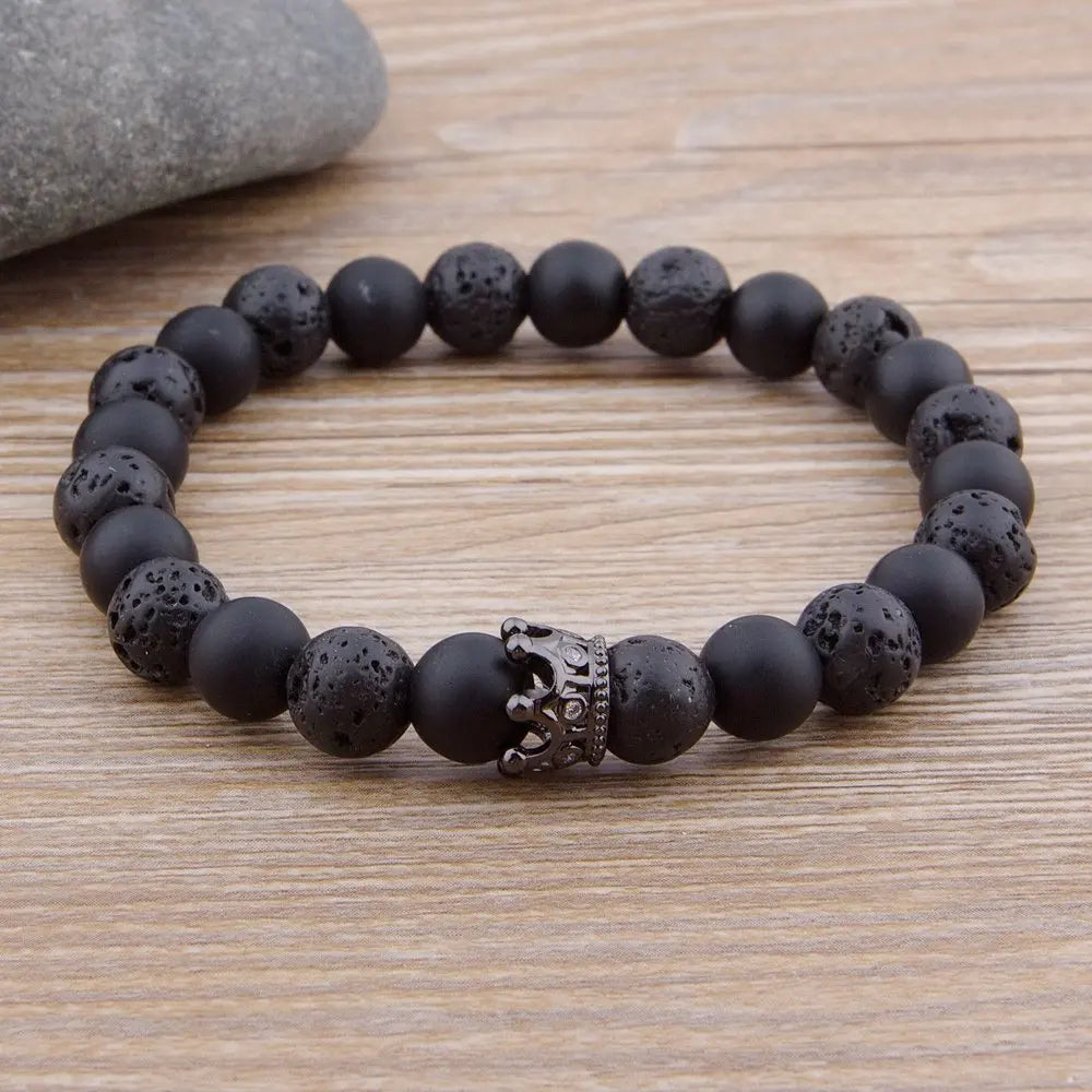 Royal Crown Stone Bracelet Set
