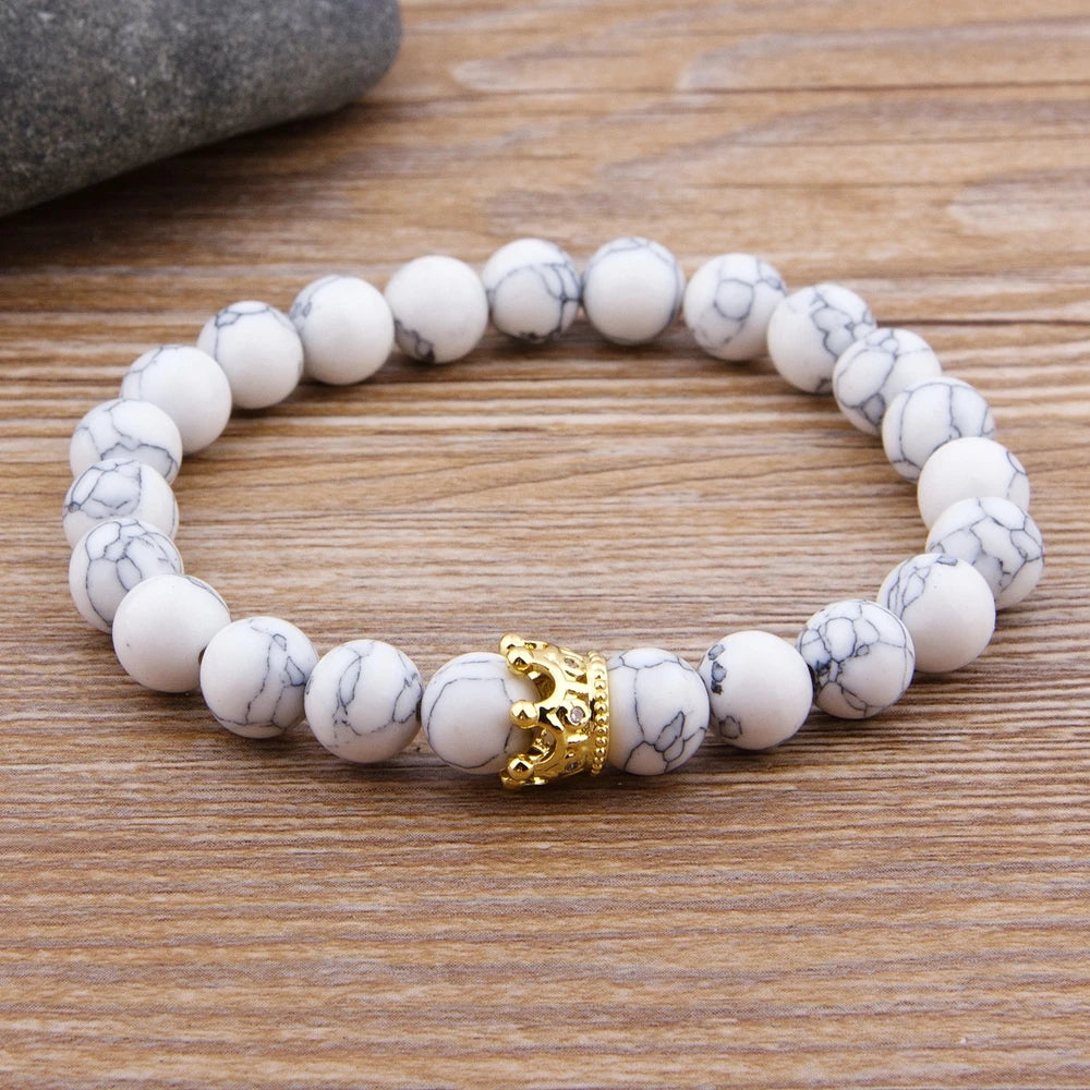 Royal Crown Stone Bracelet Set