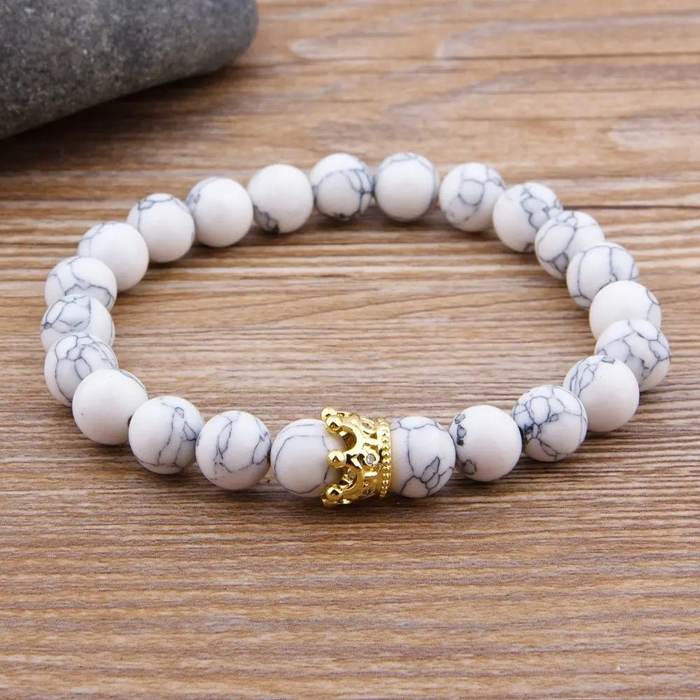Royal Crown Stone Bracelet Set