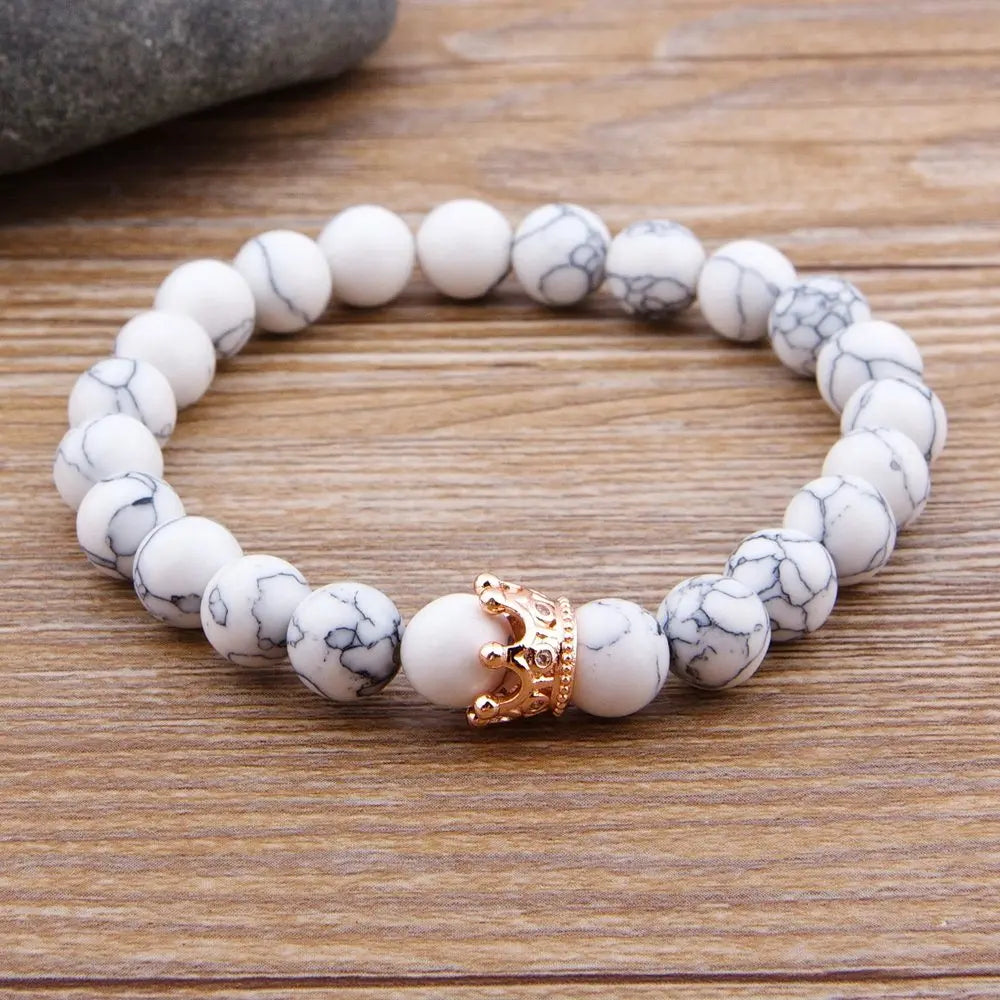 Royal Crown Stone Bracelet Set