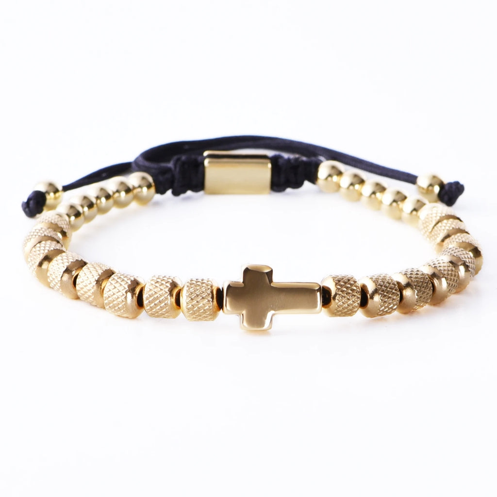 Faith Cross Beaded Bracelet