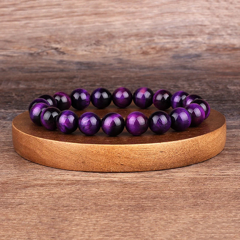 Royal Purple Tiger Eye Bracelet