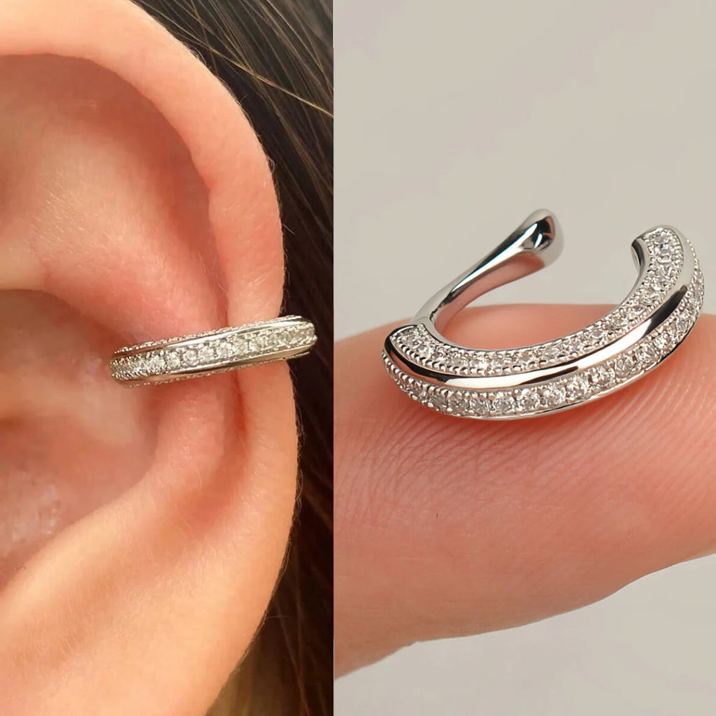 Luxury Zircon Ear Cuff – No Piercing Needed