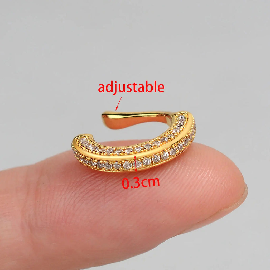Luxury Zircon Ear Cuff – No Piercing Needed