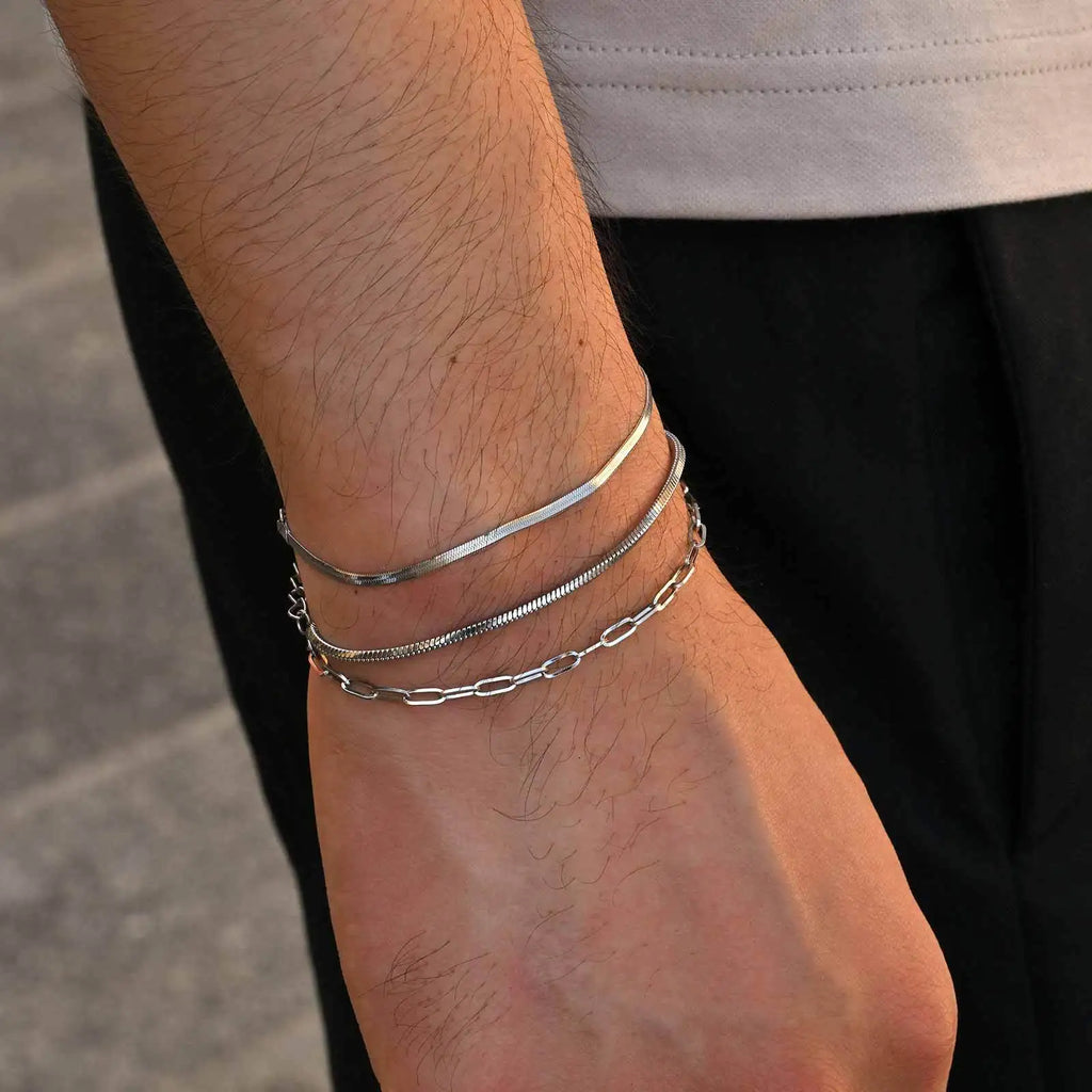Silver Wave Bracelet