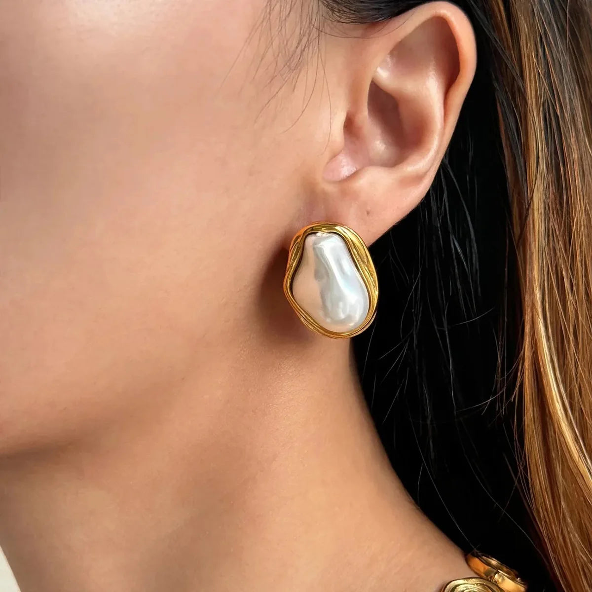 Silver Halo Earrings