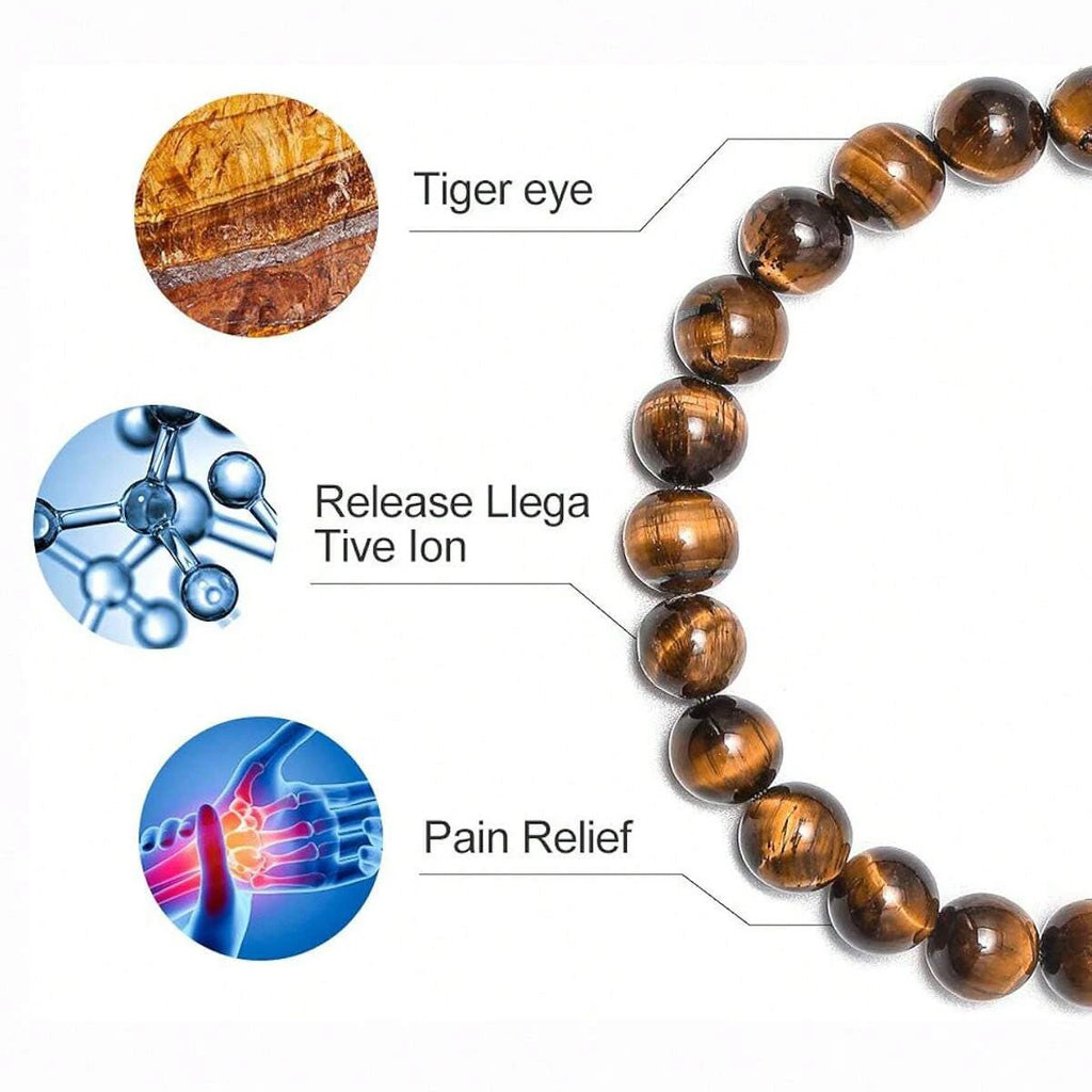 Natural Tiger Eye Bead Bracelet