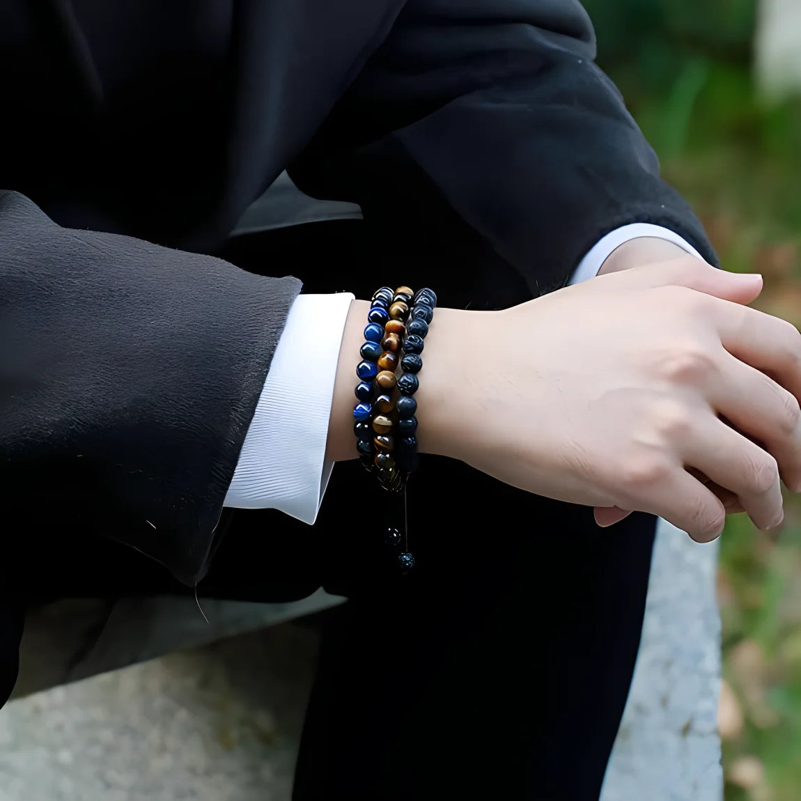 Natural Tiger Eye Bead Bracelet