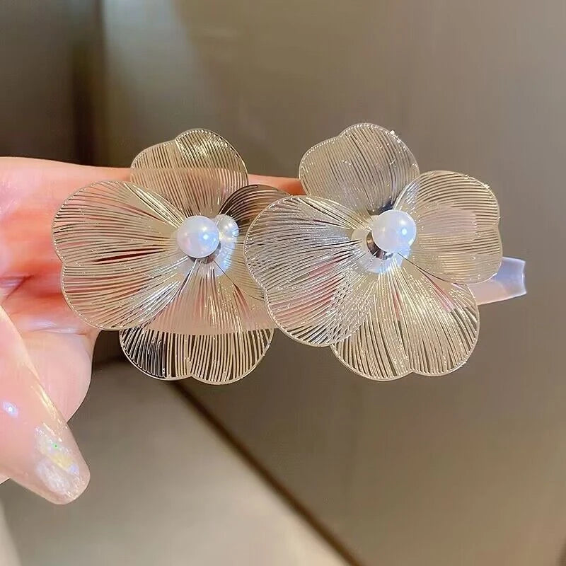 Luxury Pearl Flower Earrings