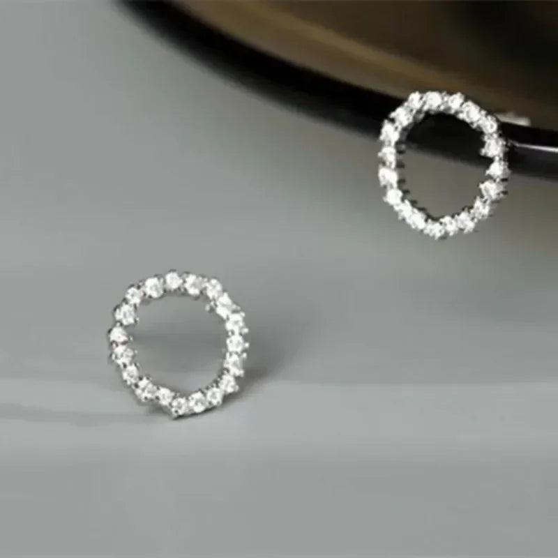 Minimalist Halo Stud Earrings