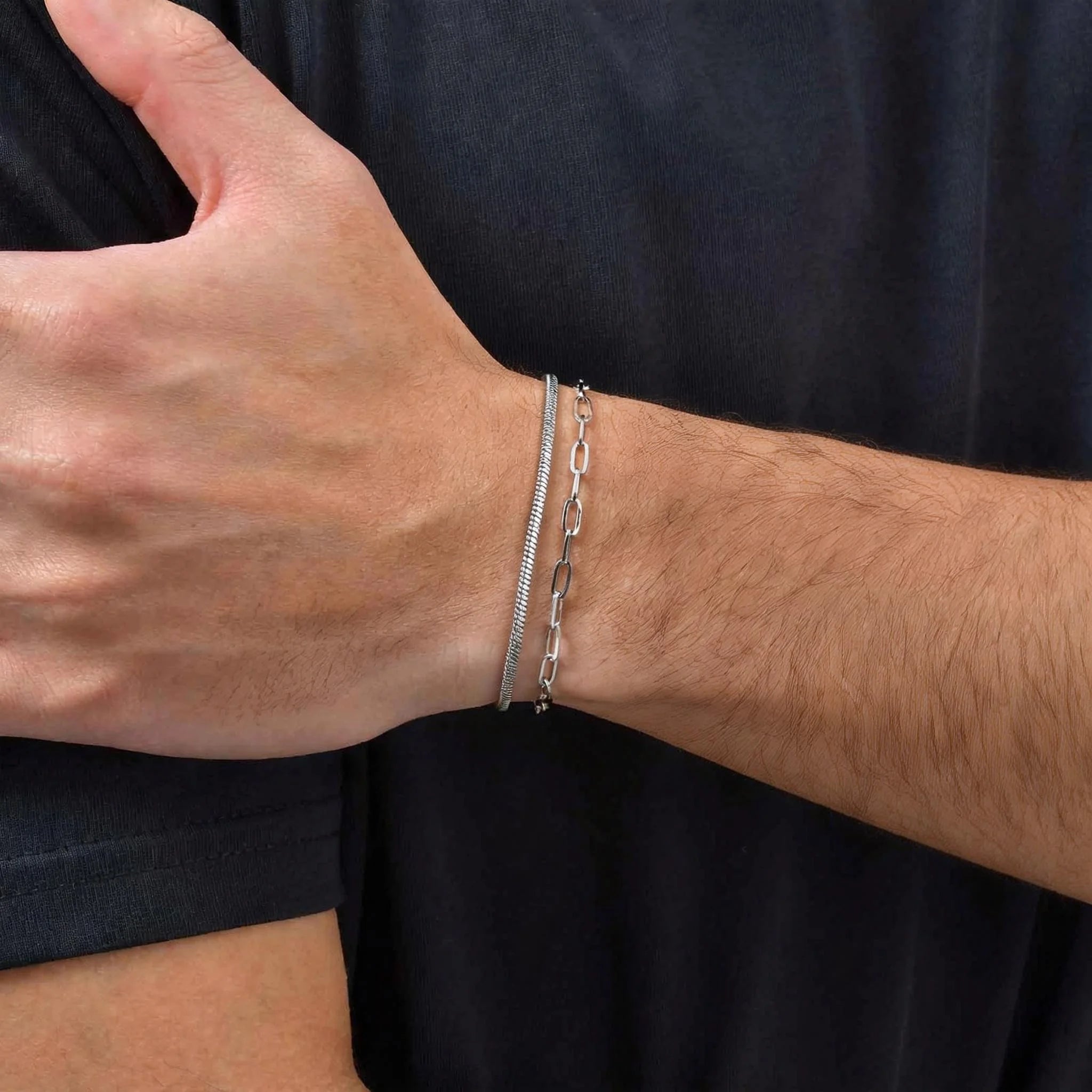 Silver Wave Bracelet