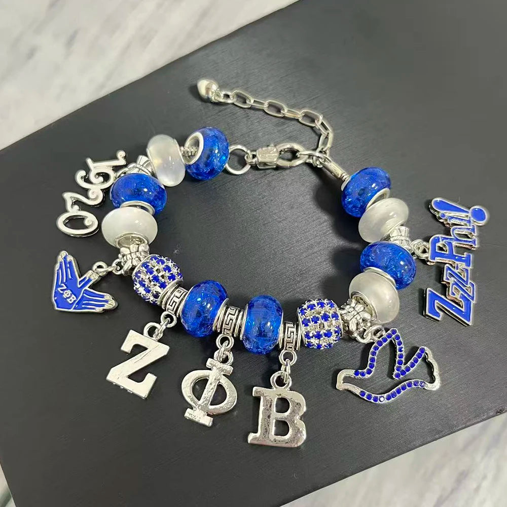 Zeta Phi Beta charm bracelet