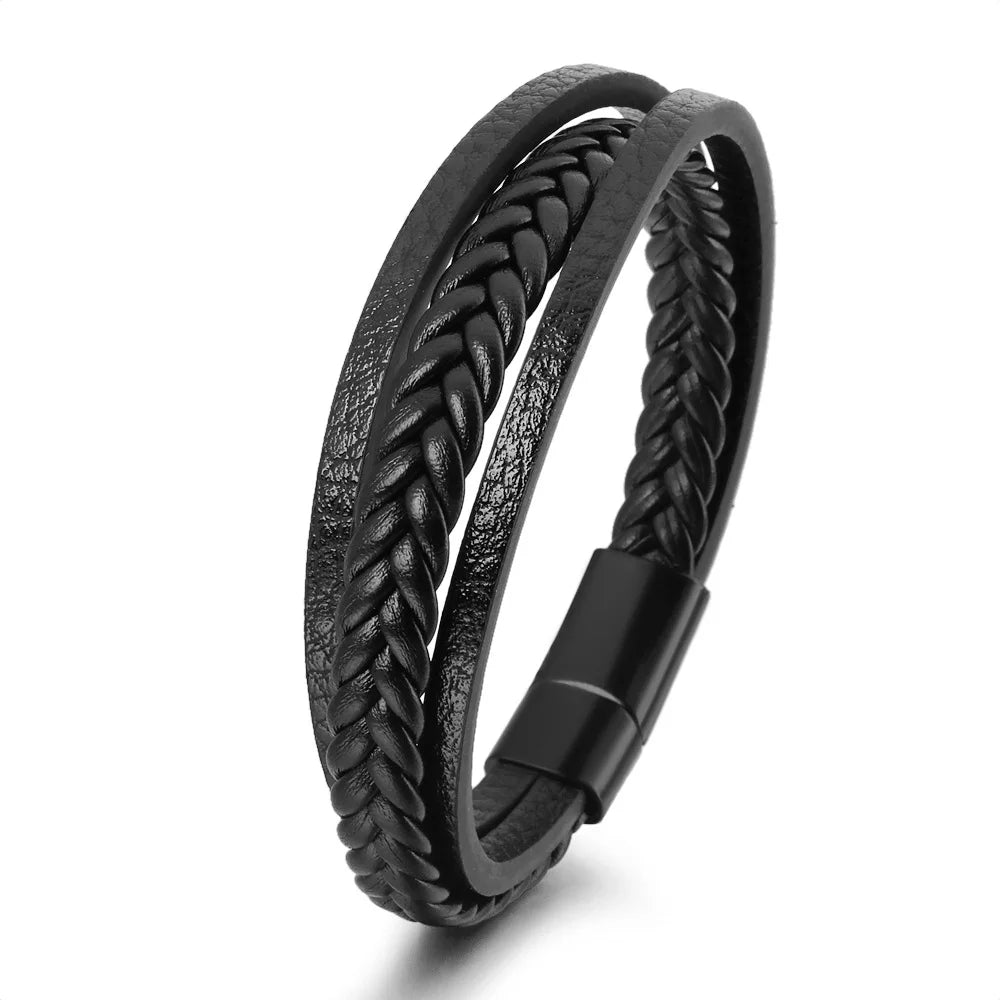 Premium Braided Leather Bracelet