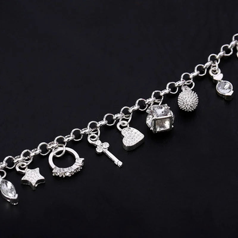 Silver Charm Story Bracelet