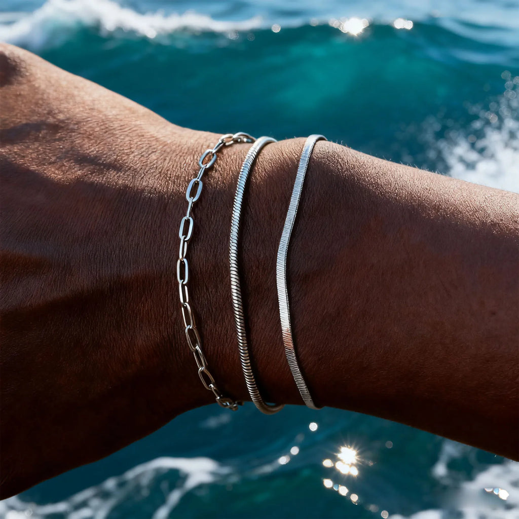 Silver Wave Bracelet