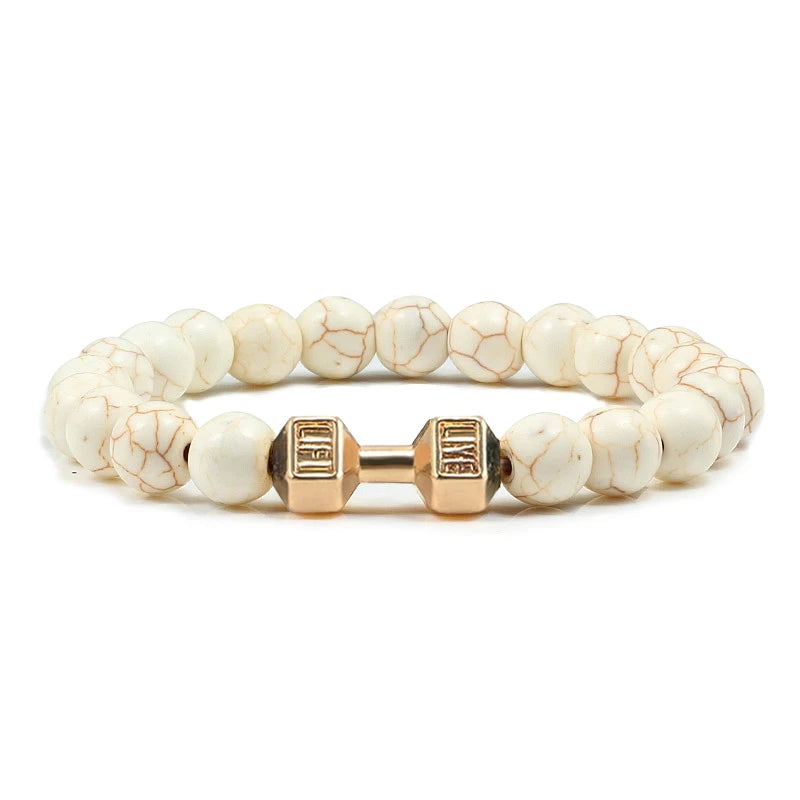 Fitness Power Bead Bracelet