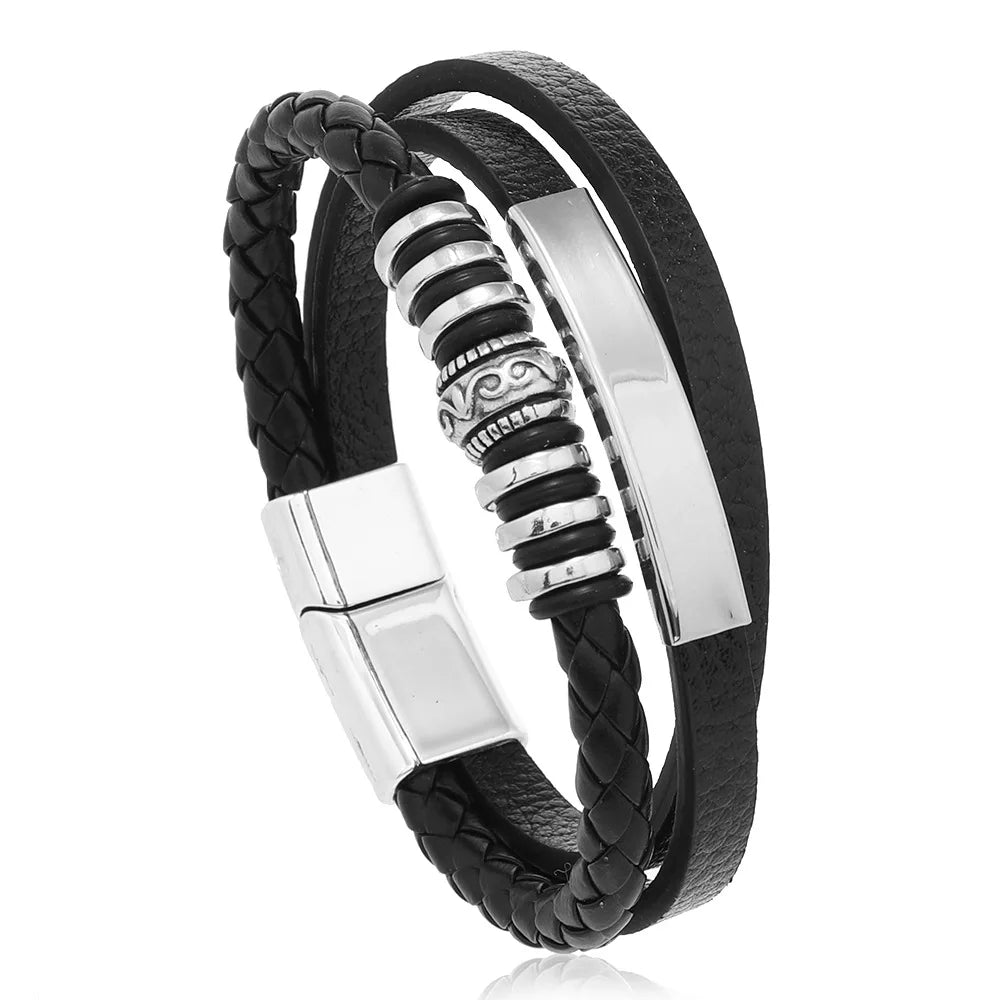 Premium Braided Leather Bracelet