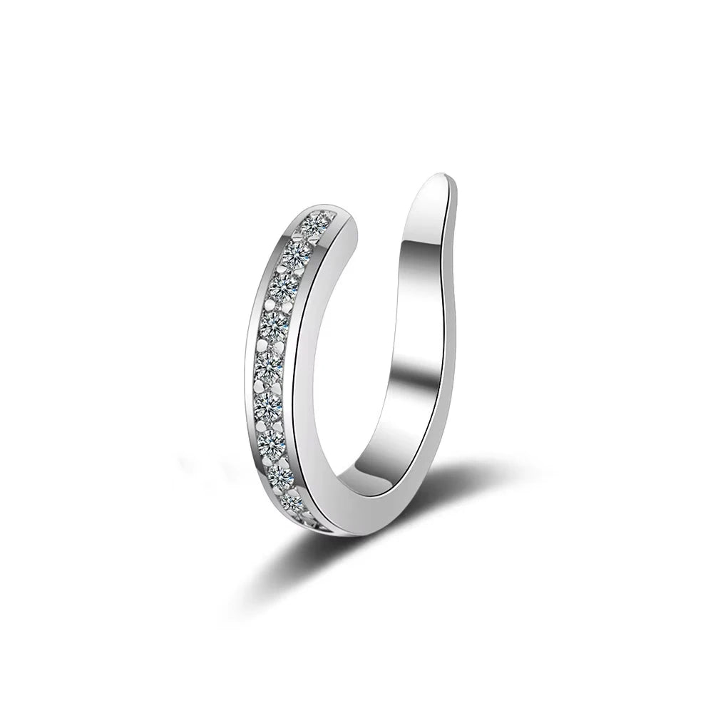Luxury Zircon Ear Cuff – No Piercing Needed