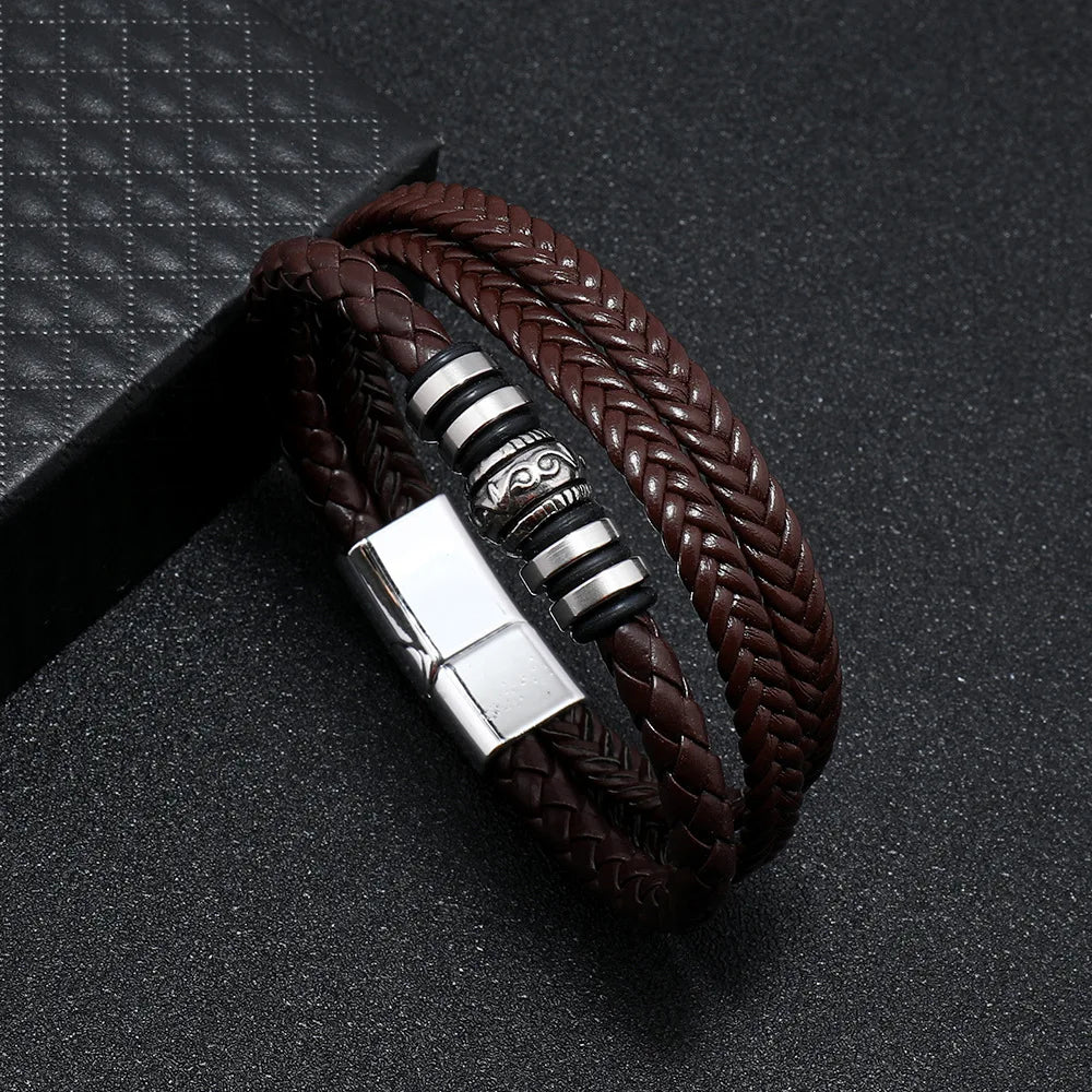 Premium Braided Leather Bracelet