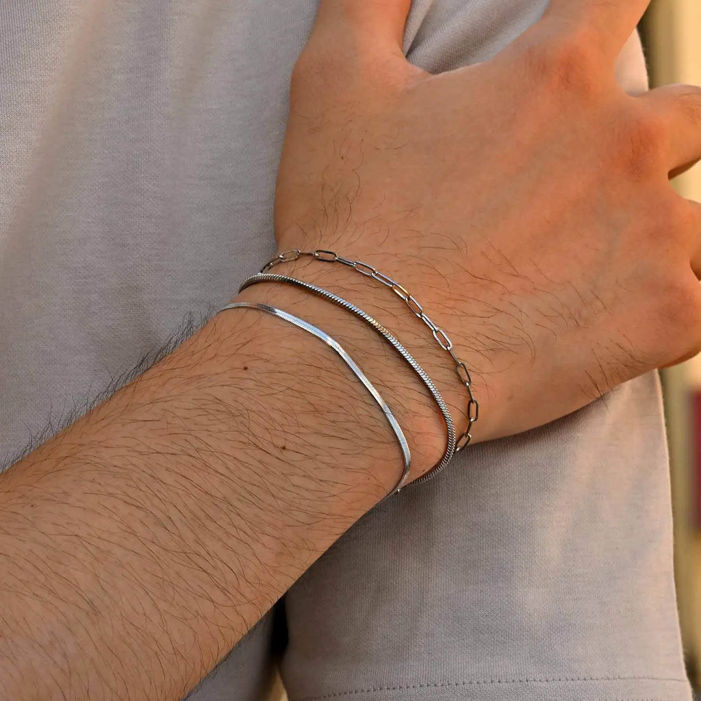 Silver Wave Bracelet