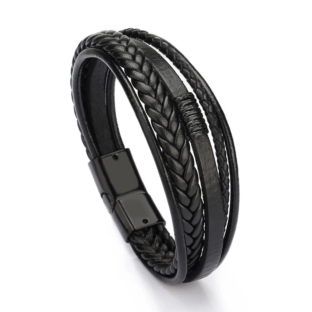 Premium Braided Leather Bracelet