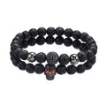 Shadow Skull Lava Bracelet Set