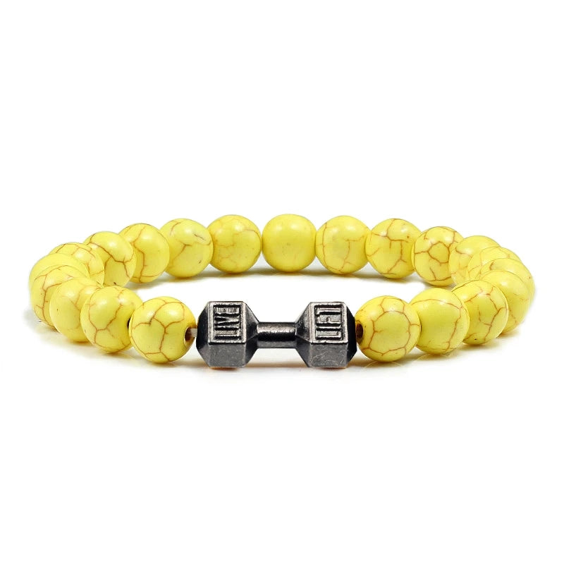 Fitness Power Bead Bracelet