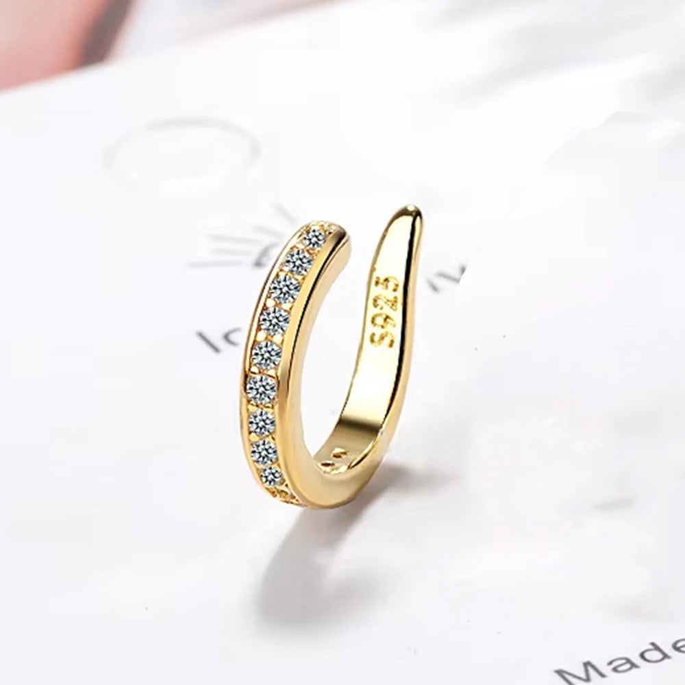 Luxury Zircon Ear Cuff – No Piercing Needed