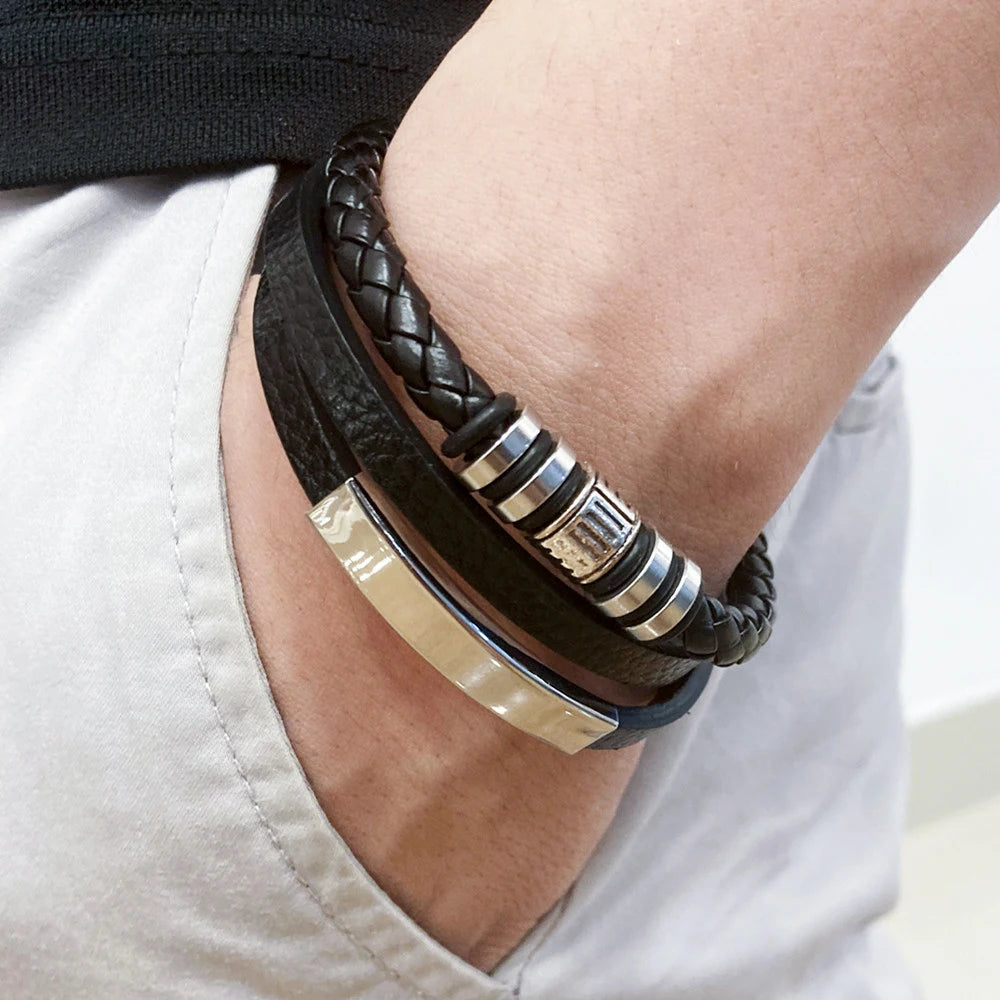 Premium Braided Leather Bracelet