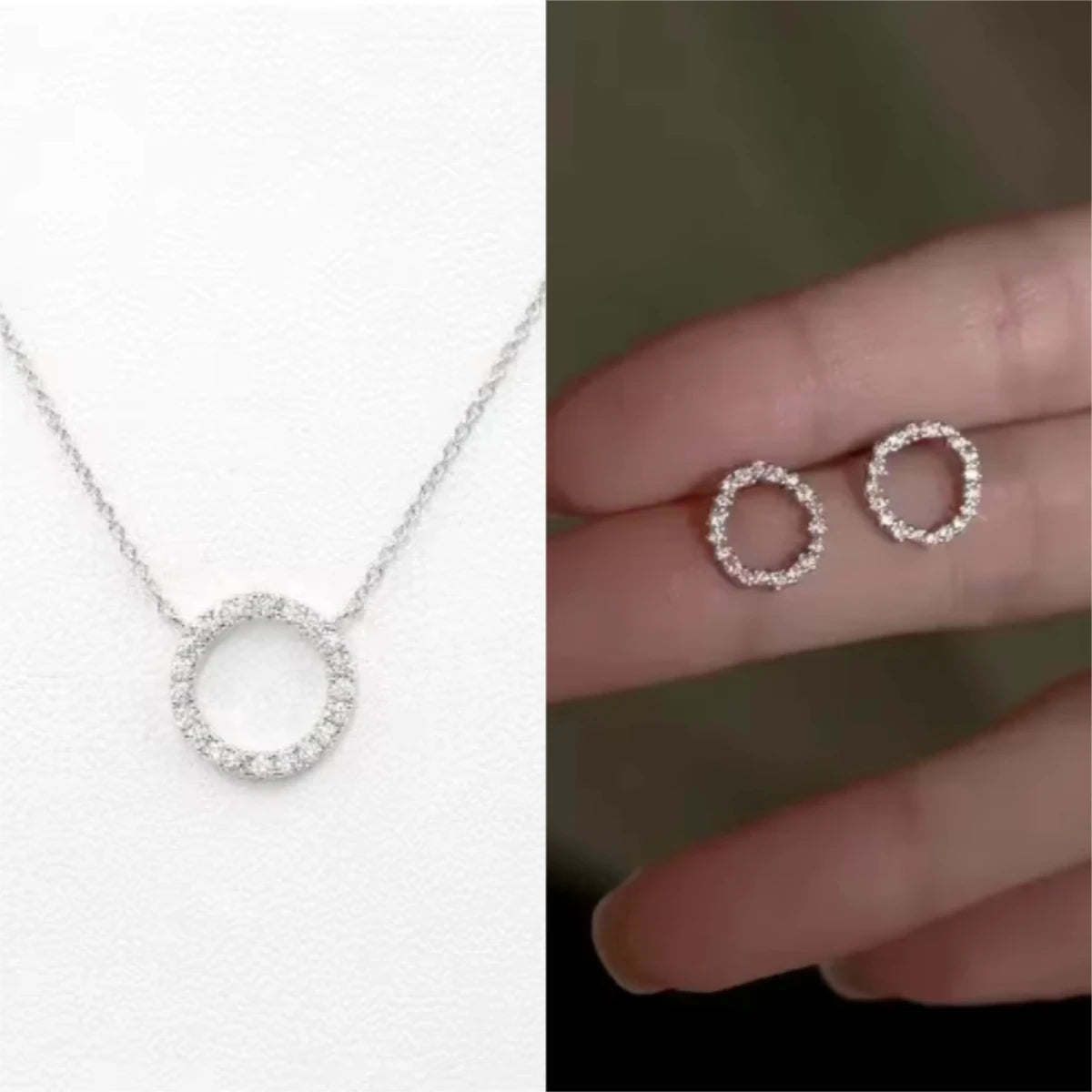Minimalist Halo Stud Earrings