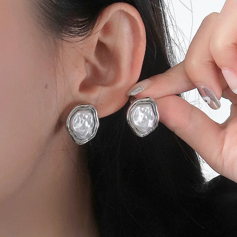 Silver Halo Earrings