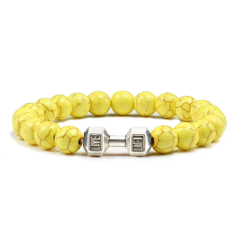 Fitness Power Bead Bracelet
